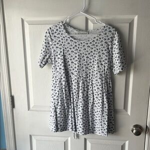 Motherhood Navy and White Floral Kids Dress